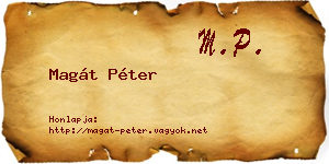 Magát Péter névjegykártya